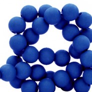Acrylic beads 6mm Matt Royal blue
